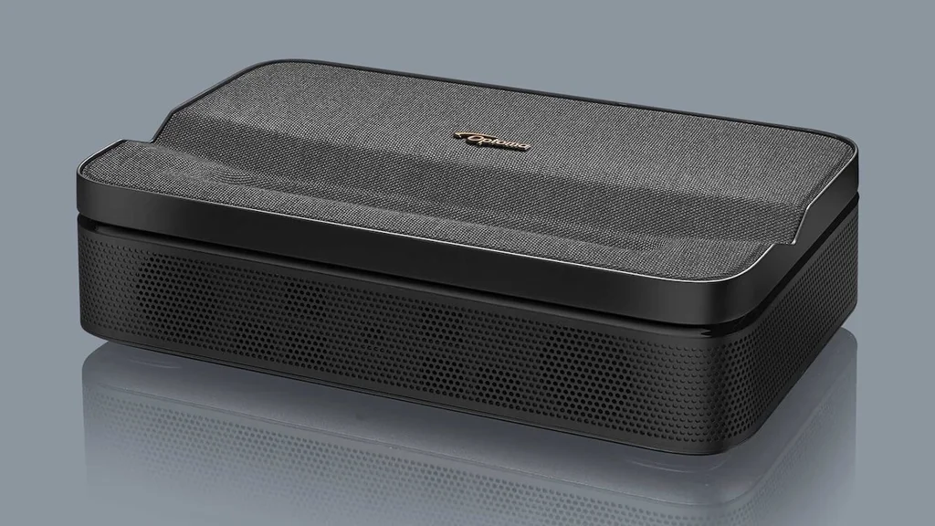 Optoma Photon Go to mini projektor UST z potrójnym laserem, Google TV i baterią. Sprawdź cenę w Polsce, opinie i czy warto kupić go do ogrodu lub podróży.