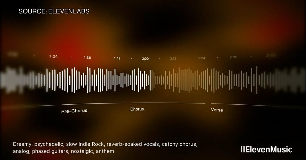 Muzyka AI do filmów i reklam – jak działa Eleven Music? ElevenLabs uruchamia narzędzie, które tworzy piosenki z AI na bazie promptu. Legalna muzyka do komercji bez problemów z prawami.