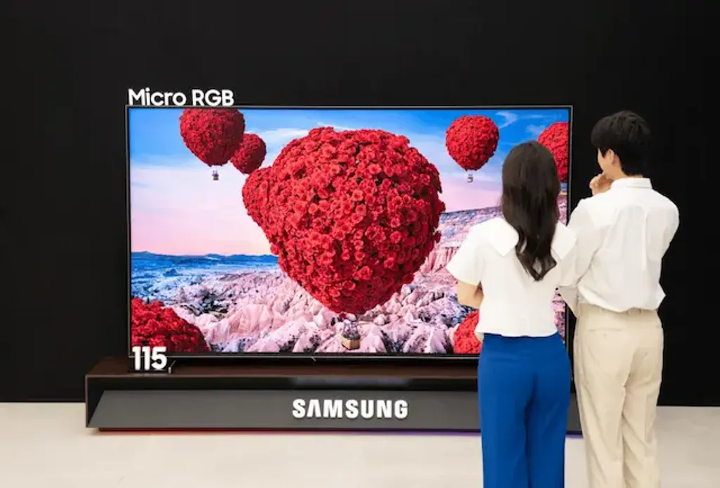 Neuer Samsung Micro RGB TV – Riese 115” mit AI, HDR10+, 144 Hz und Unterstützung für Philips Hue. Preis in Korea: 44,9 Millionen Won.