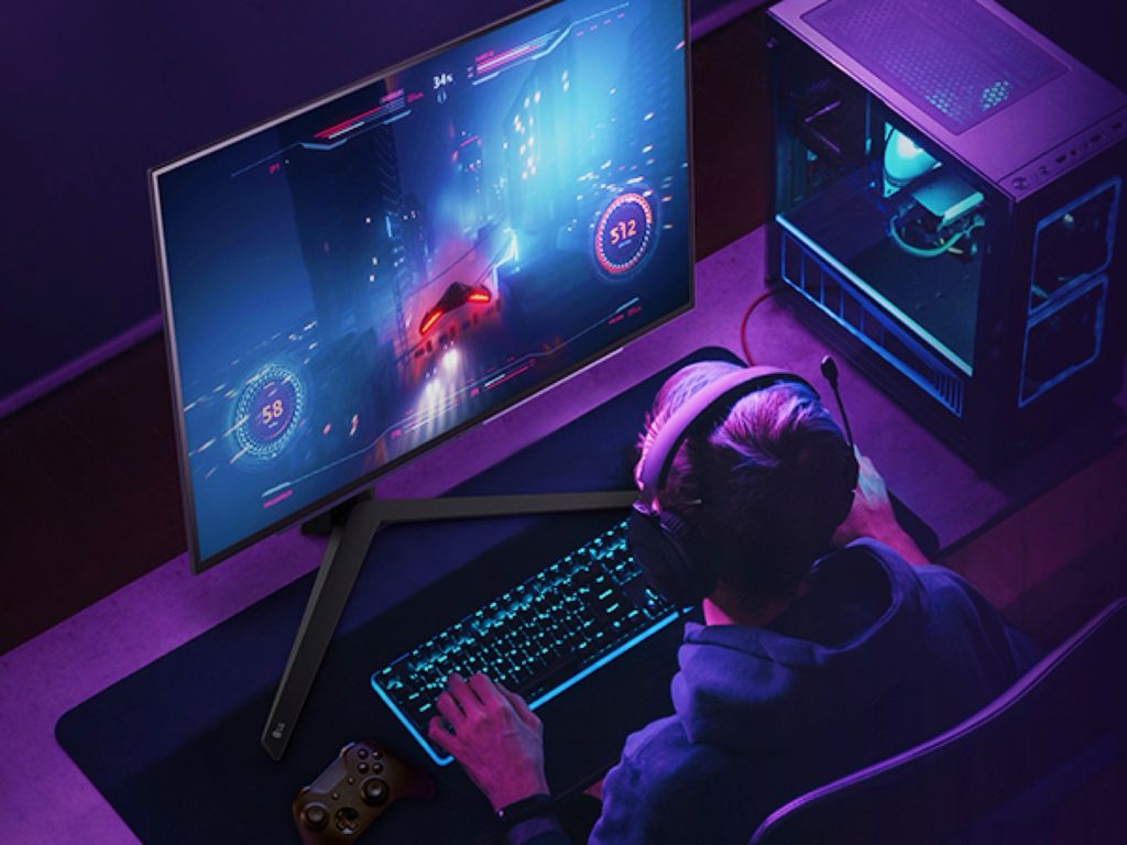 Neuer LG OLED-Monitor 540 Hz mit Dual Mode 720 Hz. 4.000 Nits HDR, 99,5 % DCI-P3 und perfektes Bild selbst bei vollem Tageslicht.