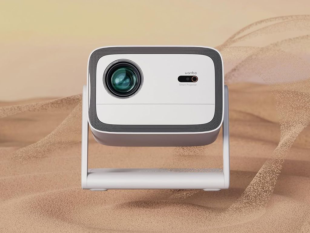Wanbo Vali 1 – an inexpensive 1080p projector with a rotating stand and Android TV. Tests reveal that its brightness is half of the declared value.