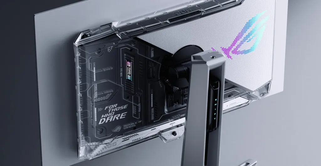 Asus ROG Swift OLED PG27AQWP-W monitor. 26.5” OLED, 540 Hz QHD or 720 Hz FHD, tandem OLED technology and warranty against burn-in. The new Asus ROG Swift OLED 720 Hz. QHD 540 Hz, tandem OLED, high HDR brightness and unique design – the perfect choice for gamers.