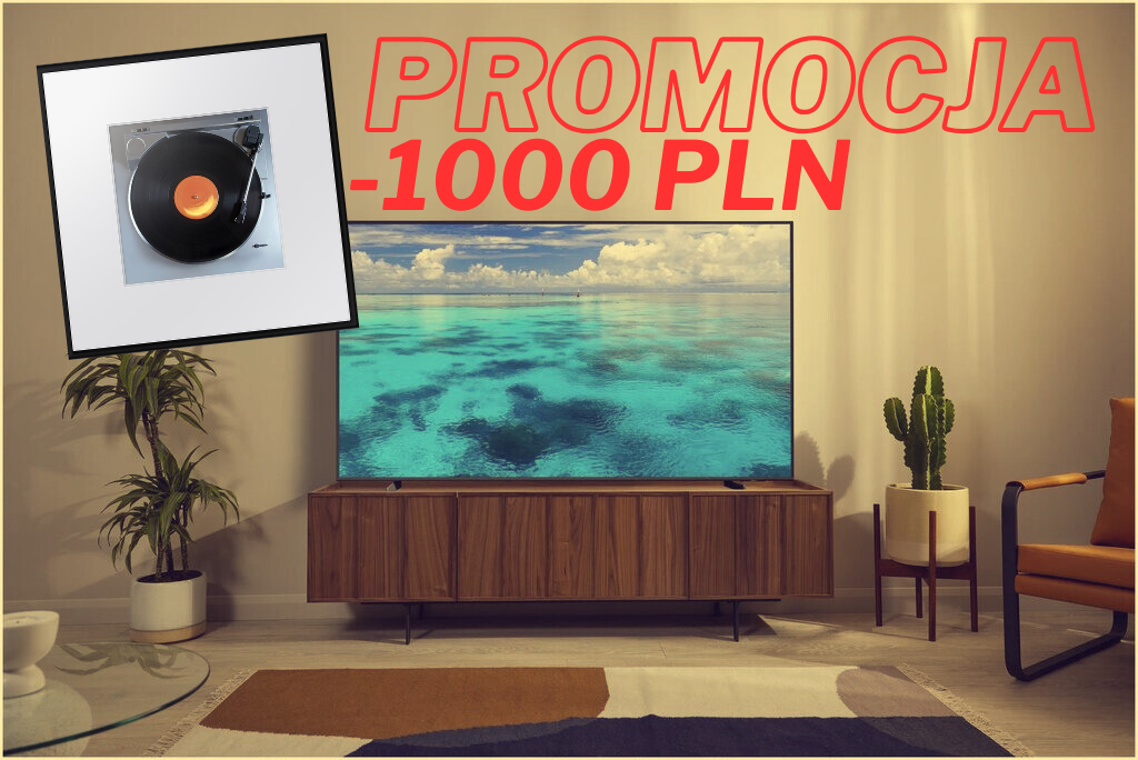 Samsung QN77F, QE98Q80C i The Frame w promocji z ramką Music Frame – kino domowe i premium audio w atrakcyjnej cenie.