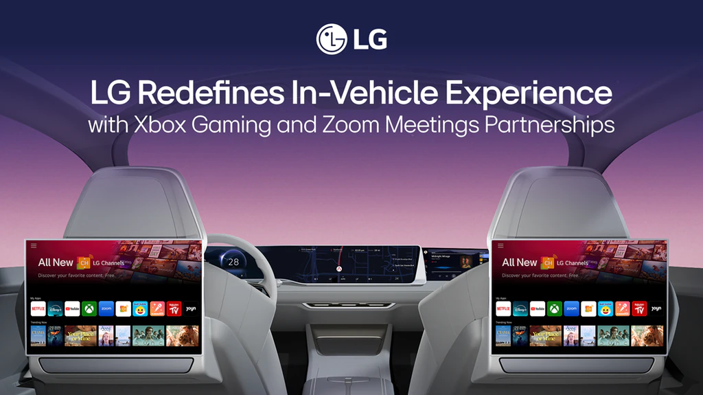 LG brings Xbox Game Pass and Zoom to cars with webOS ACP. In-car gaming and video meetings redefine driving as a seamless entertainment hub.