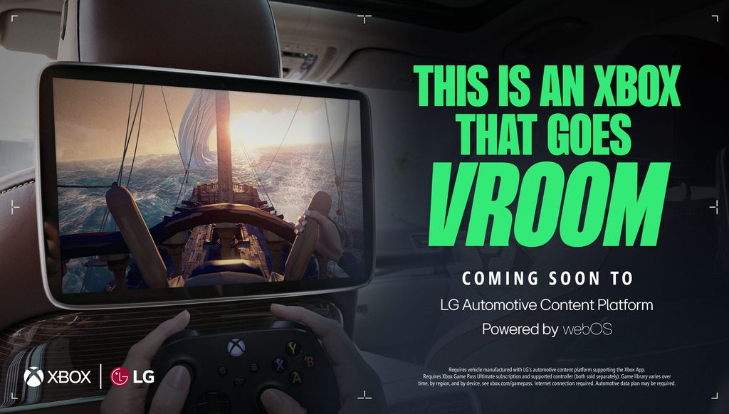 LG redefines travel. With webOS ACP, passengers gain access to Xbox Game Pass, Zoom, and popular VOD services – the car as a living space on wheels.