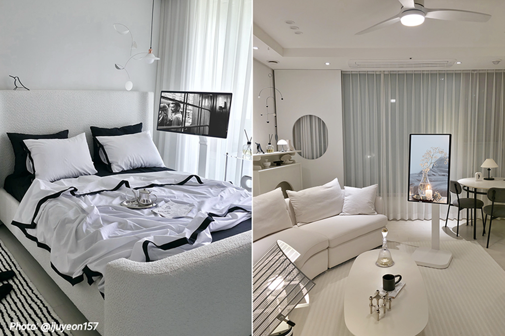 LG Smart Monitor Swing – 32” 4K UHD touchscreen. A monitor that adapts to you: work, relaxation and design all in one.
