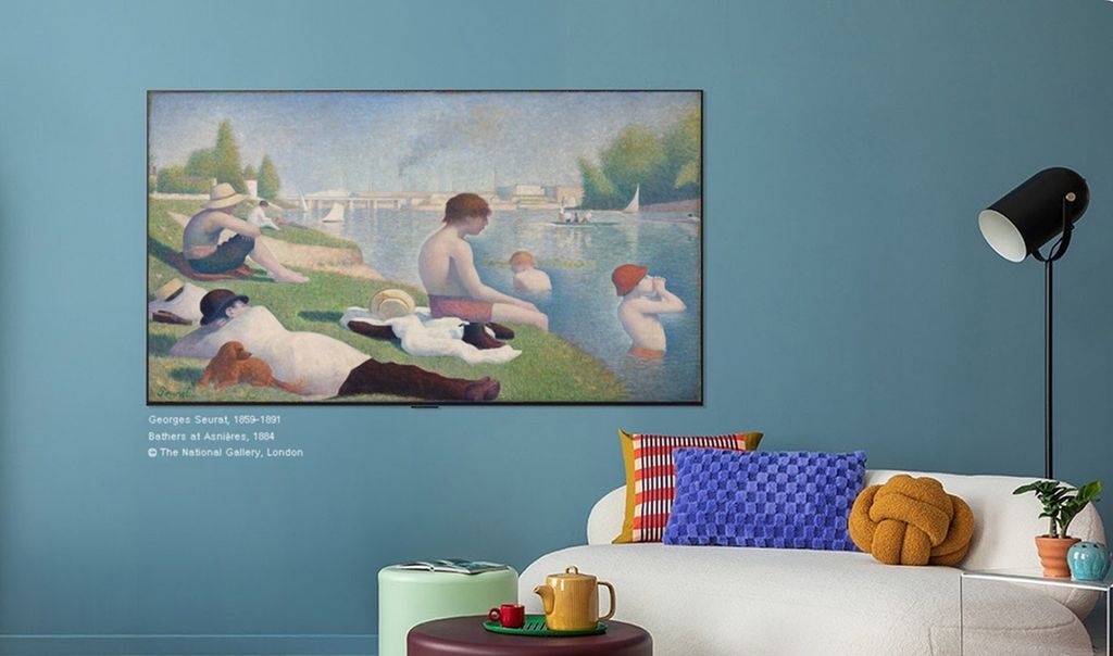 New collaboration between LG and the National Gallery. OLED technology brings to life the dialogue between ancient and contemporary works.