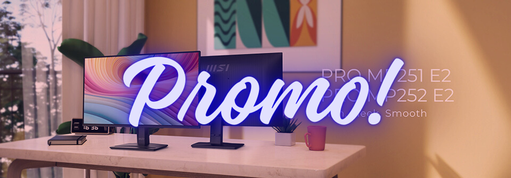 MSI PRO MP251 E2 w promocji za 369 zł! Monitor 24,5” Full HD, 100 Hz, głośniki i Eye-Q Check – idealny tani sprzęt do pracy.