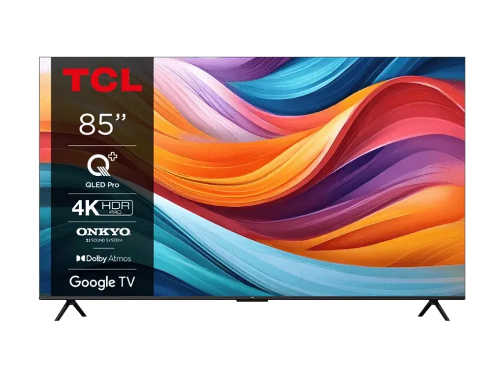 Promocja na TCL 85T7B! 85-calowy QLED 4K UHD z Dolby Atmos i Google TV kupisz teraz za 4 199 zł. Idealny wybór do dużego salonu.