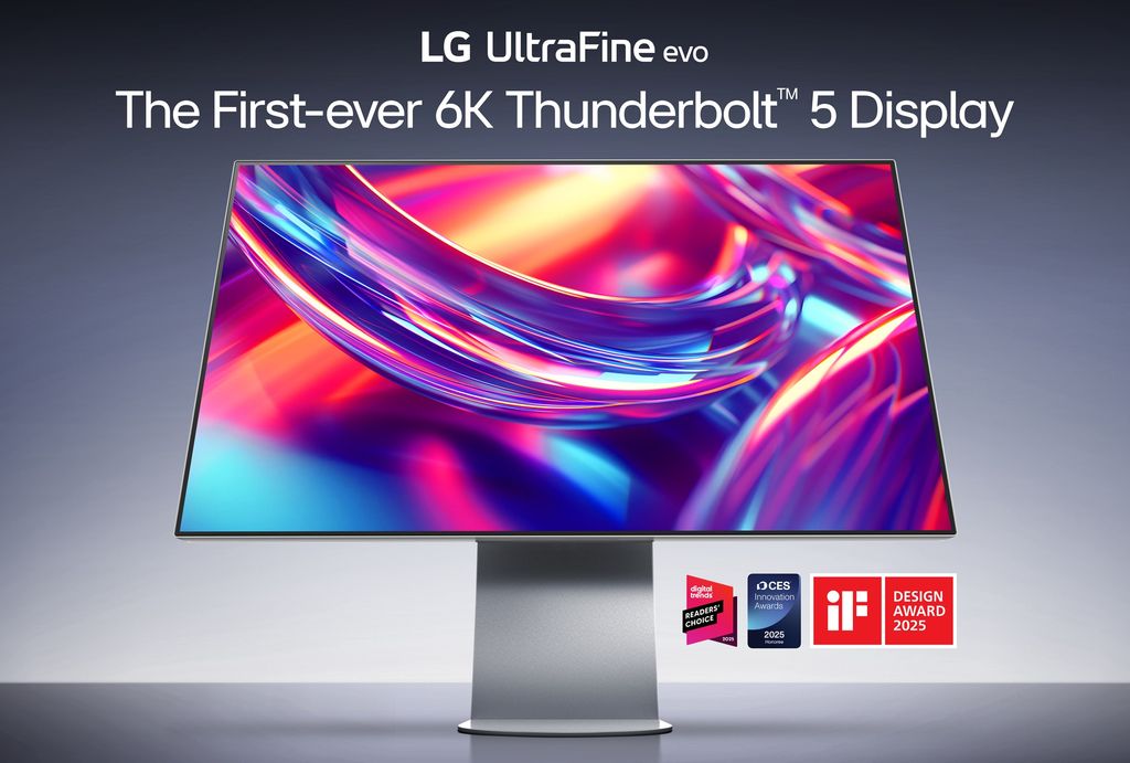 LG präsentiert den UltraFine evo 6K Monitor – 32” HiDPI mit Thunderbolt™ 5. Höchste Schärfe, werkseitige Kalibrierung und Unterstützung für macOS.