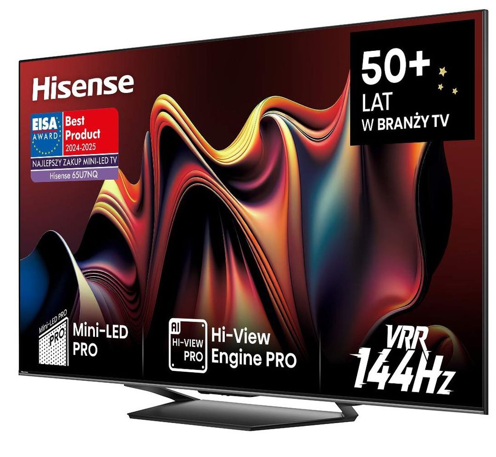 Kup Hisense 65E79NQ PRO i soundbar HS5100 – teraz aż 50% rabatu na audio 5.1 o mocy 540 W. Idealne kino domowe.