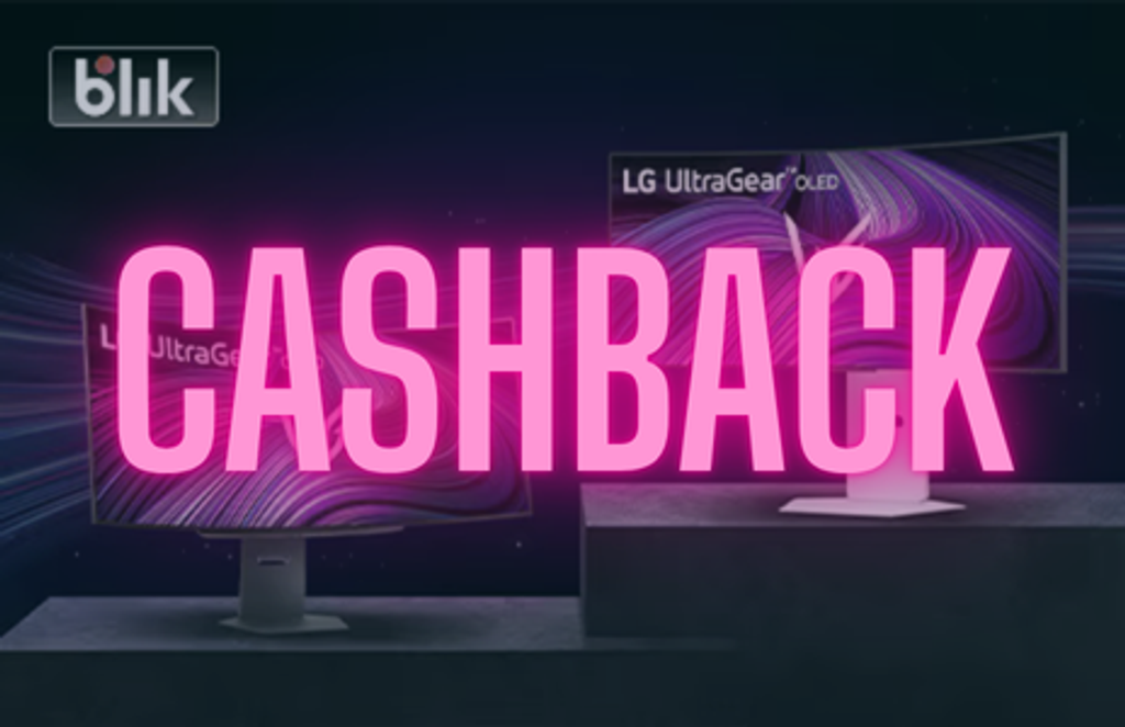 Kup monitor LG UltraGear i odbierz cashback do 1000 zł BLIK! Modele 34”, 39” i 44,5” OLED 240 Hz dostępne w Media Expert.