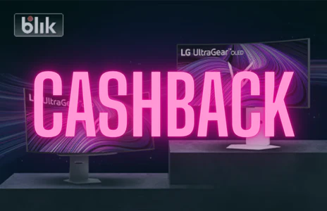 Kup monitor LG UltraGear i odbierz cashback do 1000 zł BLIK! Modele 34”, 39” i 44,5” OLED 240 Hz dostępne w Media Expert.