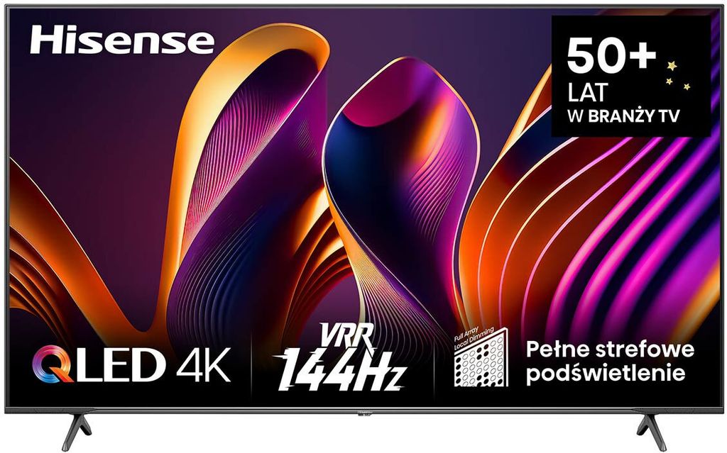 Hisense E7NQ Pro 55” w supercenie 2499 zł. QLED 4K, Dolby Vision, Atmos i HDMI 2.1 – idealny do gier i filmów. Zapraszamy na recenzję na WYBIERZ.TV.