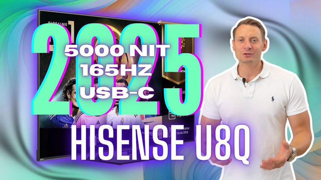 Hisense U8Q Test: Mini-LED, 165 Hz für PC, VRR, niedriger Input-Lag, USB-C/DP und HDR-Gaming. Ist das ein Game-Changer? Sieh dir Video und Settings auf wybierz.tv an