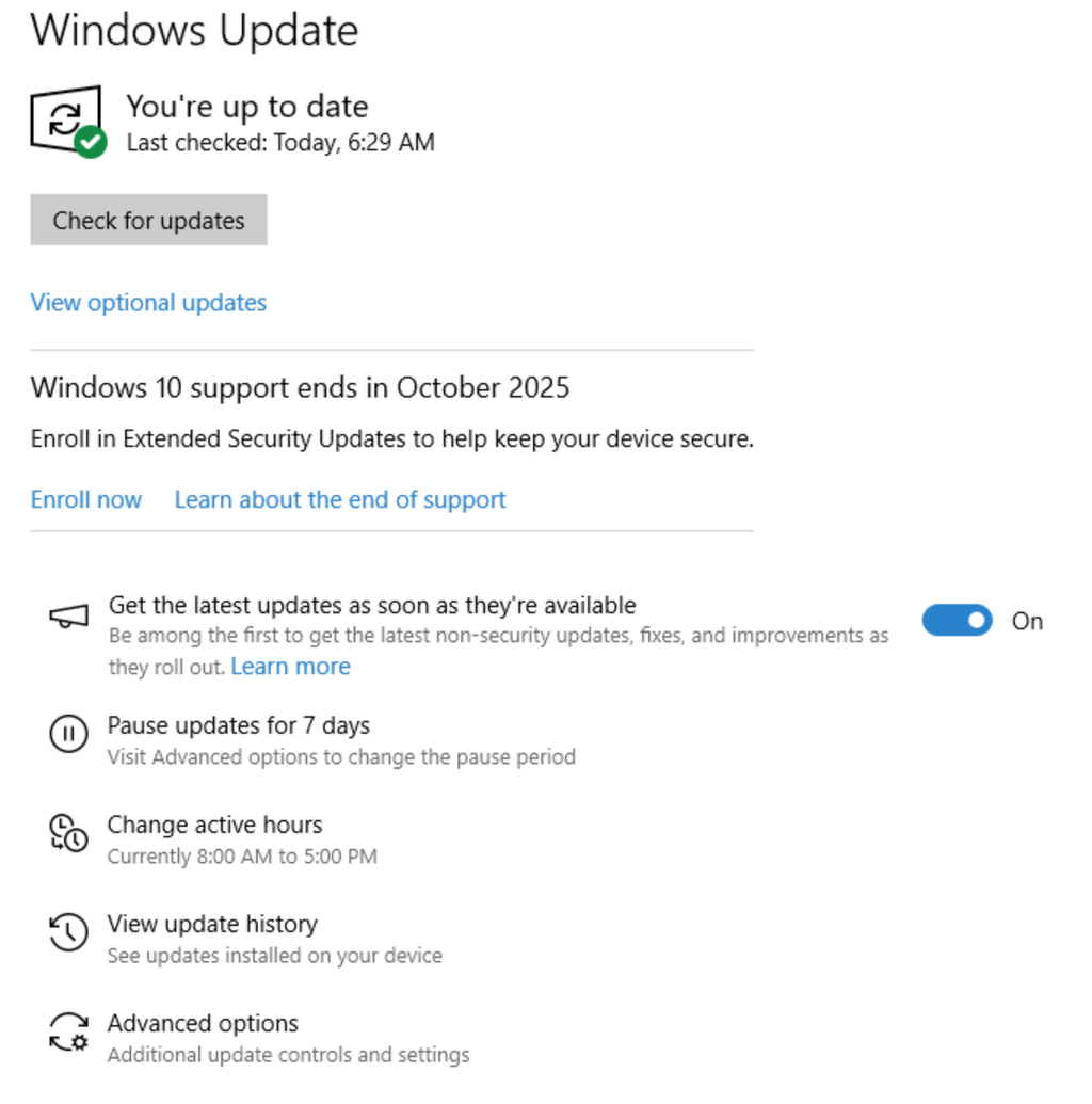 Windows 10 End of Life – wie man ein zusätzliches Jahr Sicherheitsupdates kostenlos erhält. Vollständige Anleitung zur Aktivierung von ESU Schritt für Schritt.