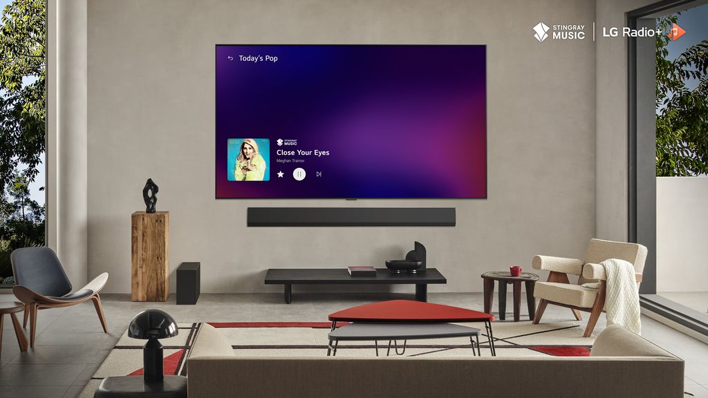 LG Radio+ adds hundreds of music channels with Stingray Music! Free streaming, a new interface and enhanced sound on LG Smart TVs.