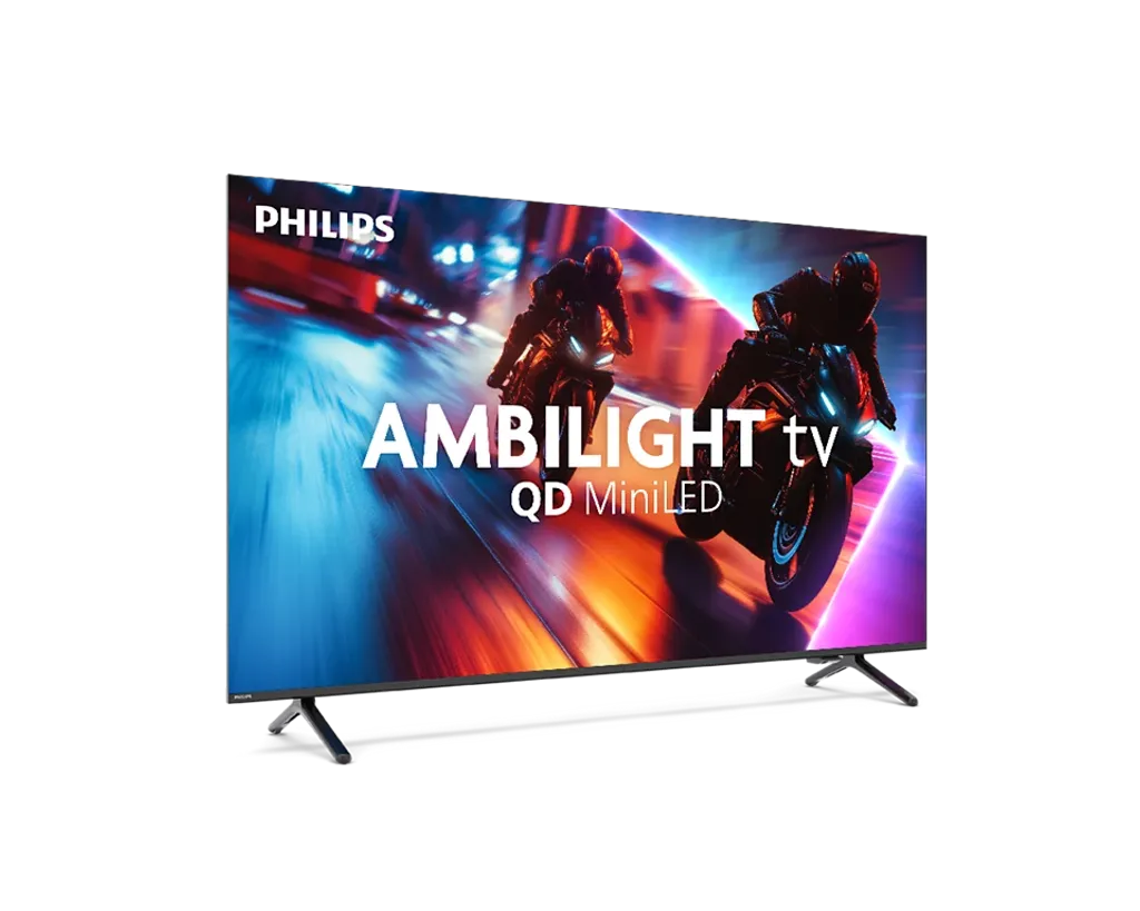 Philips 75MLED920 – 75” QD-MiniLED z Ambilight x3, Titan OS i 144 Hz w supercenie 5799 zł. Dolby Vision i Atmos gwarantują kinowe emocje.