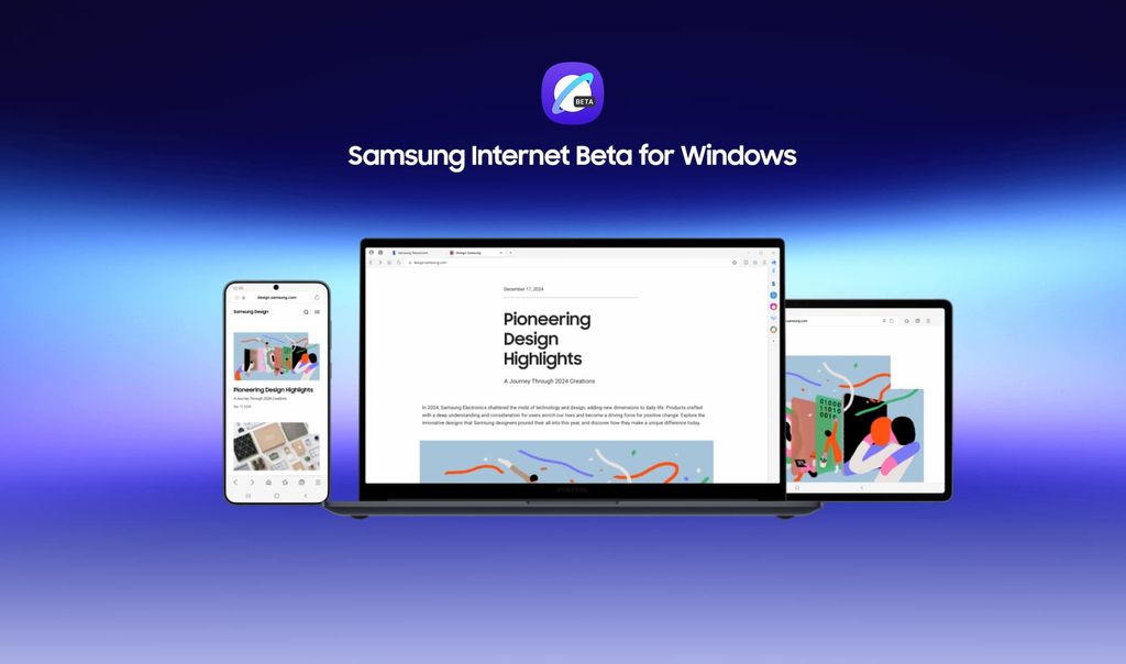 Samsung is expanding the Internet browser on PC! The new version synchronises history, bookmarks and logins, creating a seamless Galaxy experience.