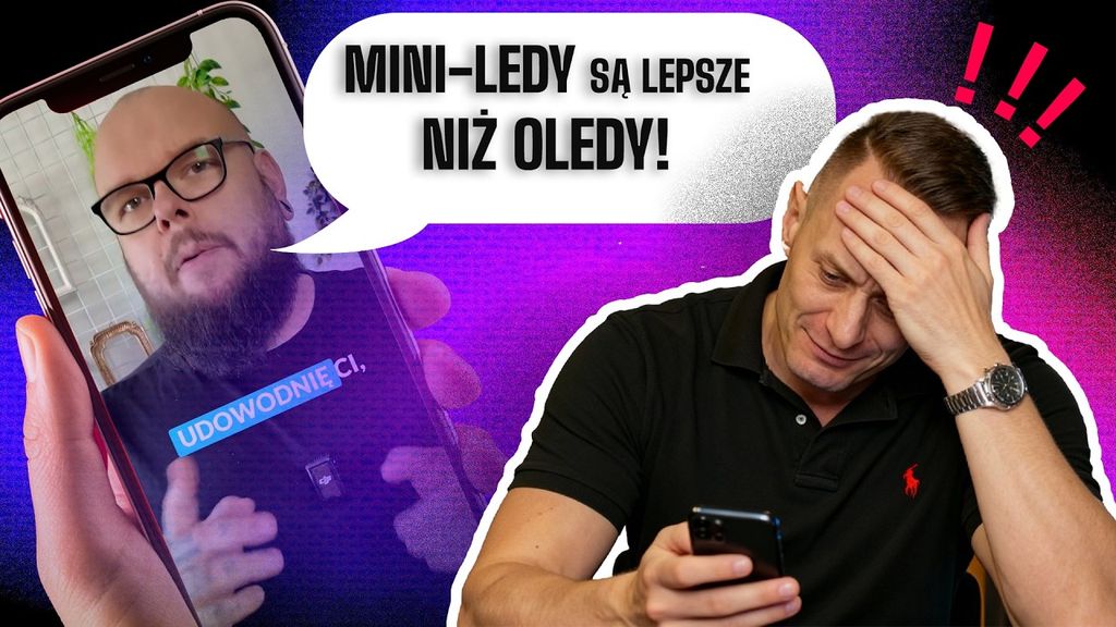 „Zaczęło się niewinnie” – nowy film WybierzTV o błędach w porównaniu Mini LED vs OLED. Rzetelnie, konkretnie i bez owijania w bawełnę.