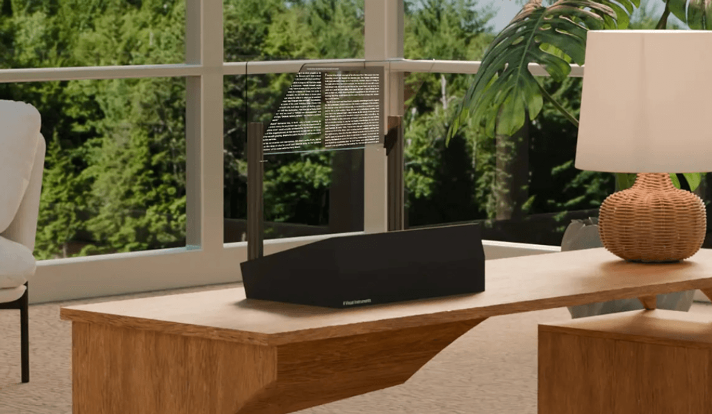 Phantom 4K Transparenz-Monitor mit 5000 Nits Helligkeit. Schwebendes Bild und weniger Augenbelastung bei langen Arbeitssitzungen.