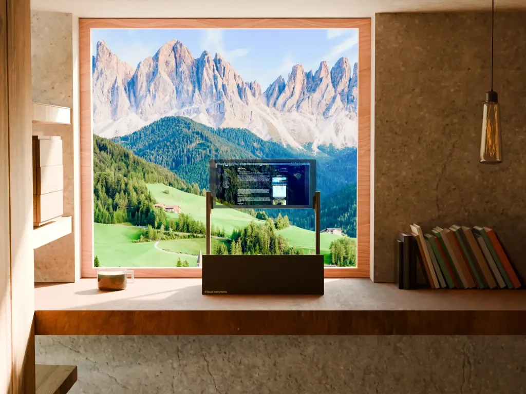 Der erste transparente 4K-Monitor der Welt. Phantom verbindet die digitale Welt mit der Realität – ein Effekt wie aus einem Sci-Fi-Film!