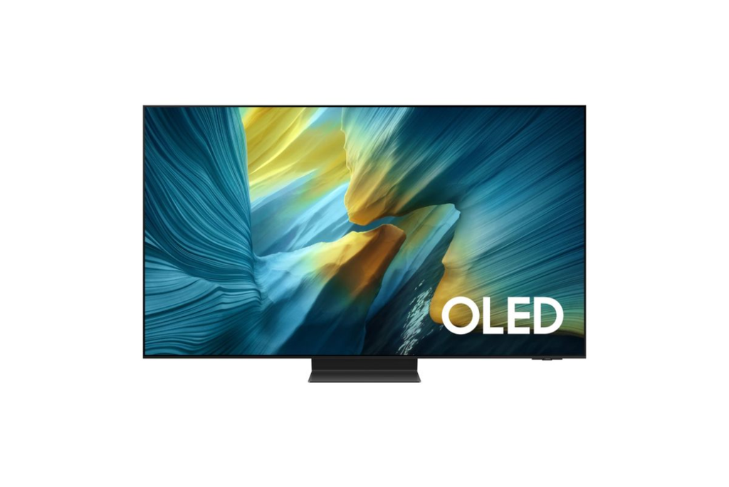 Samsung S95F – QD-OLED 2025 z One Connect Box i Game Motion Plus. Idealny telewizor do filmów i gier 4K 120 Hz w dowolnym salonie.