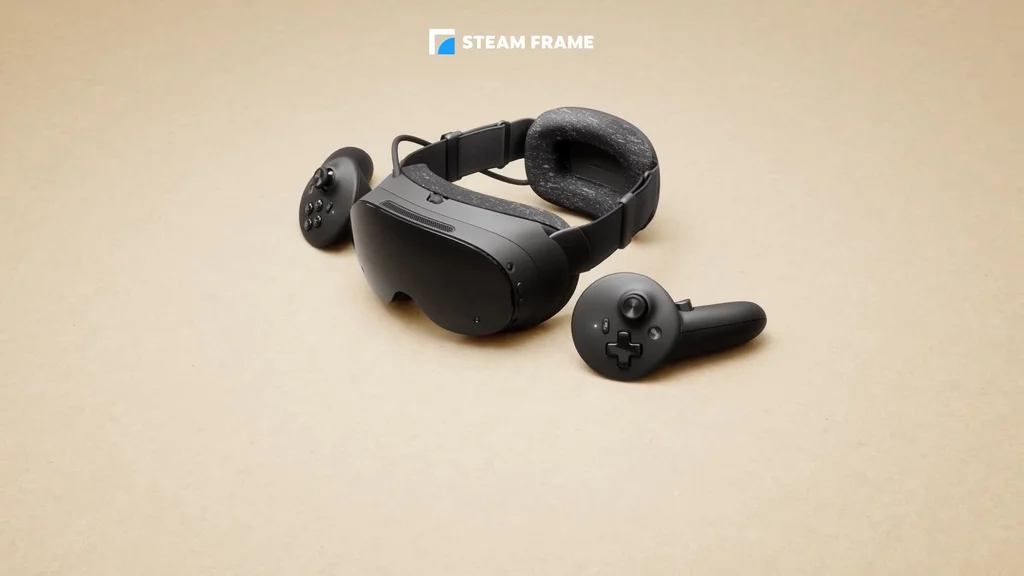 Valve Steam Frame ist ein neues VR-Headset mit dem schnellen Snapdragon 8 Gen 3 und vollem Steam-Zugang. Kabelloses Gaming mit 2160×2160-LCDs ohne HDR.