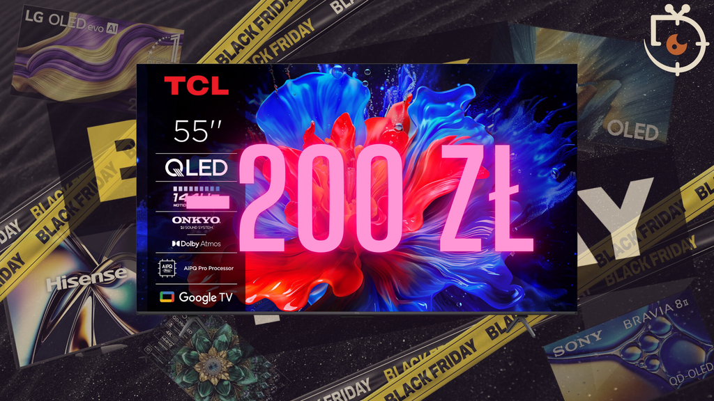 TCL P8K 55” w promocji Black Friday! Telewizor QLED z Dolby Vision i Google TV teraz za 2499 zł zamiast 2699 zł. Sprawdź, czy warto.