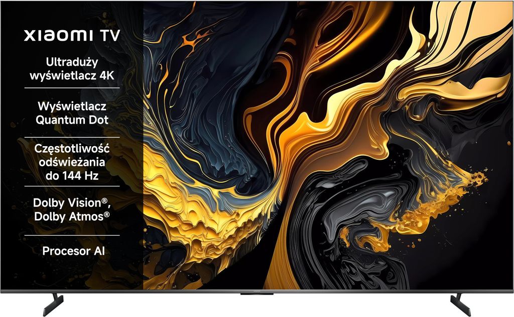 Największy telewizor z Google TV w tej cenie. Xiaomi TV Max 100 cali to ogromna powierzchnia ekranu i dostęp do tysięcy aplikacji dla fanów Androida. Podpis pod zdjęcie: Xiaomi TV Max 100 – gigantyczny ekran z systemem Google TV.