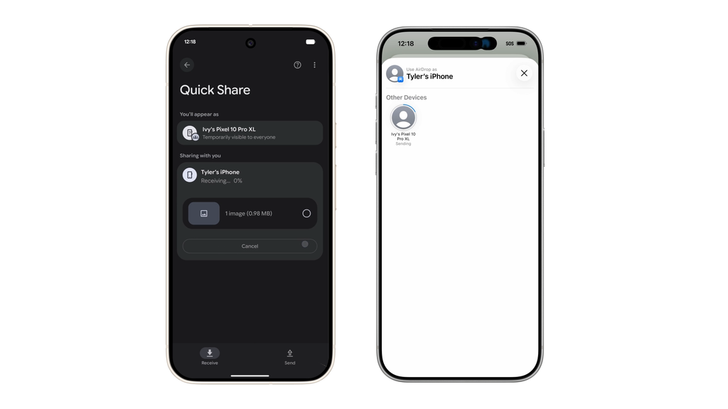 Przesyłanie zdjęć między iPhone’em a Androidem wreszcie bez chmury i bez kompresji. Quick Share dogadał się z AirDropem — zobacz, jak wygląda przełom w komunikacji mobilnej.