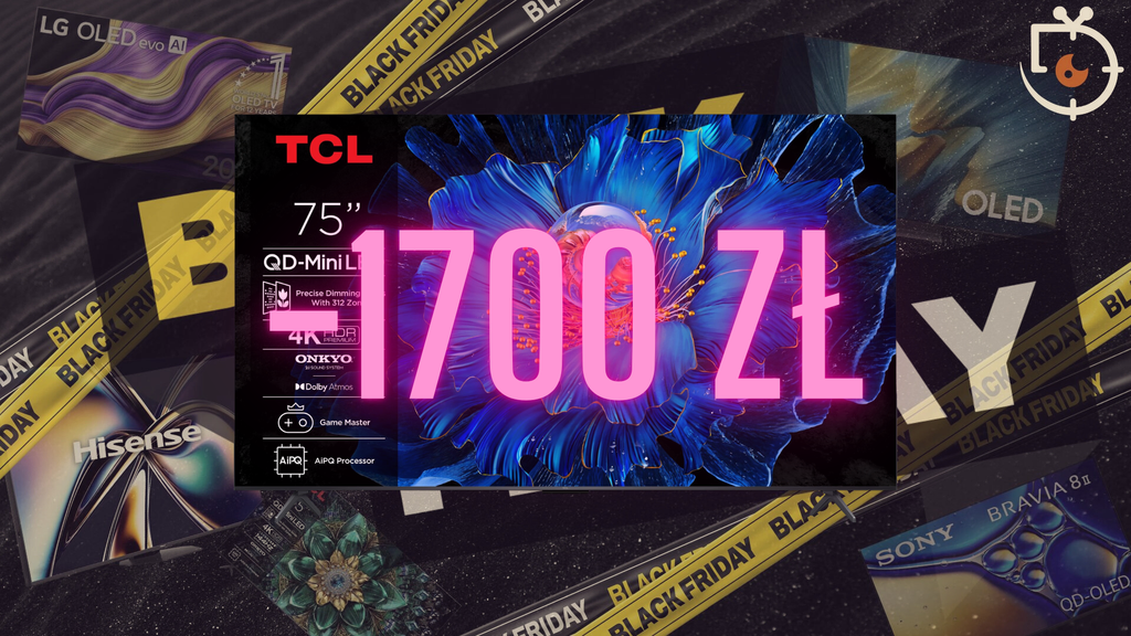 TCL C69KS 75” w cenie 55” – mega promocja! Duży QD-Mini LED z Dolby Vision, Dolby Atmos i HDMI 2.1 teraz za 2999 zł. Sprawdź najlepszą ofertę na 75 cali.