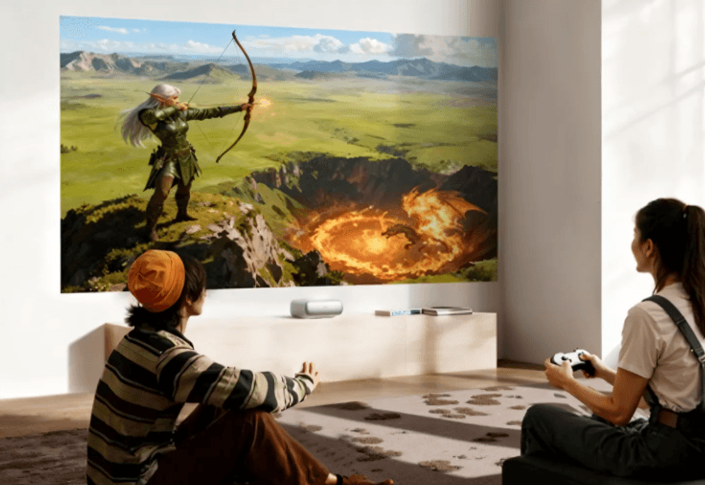 The new JMGO O3 offers a 100-inch image from 20 cm, 1080p, 1,400 ISO lumens, HDMI 2.1, and Dolby Atmos for under 2,000 PLN. See why this is a hit in UST 2025.