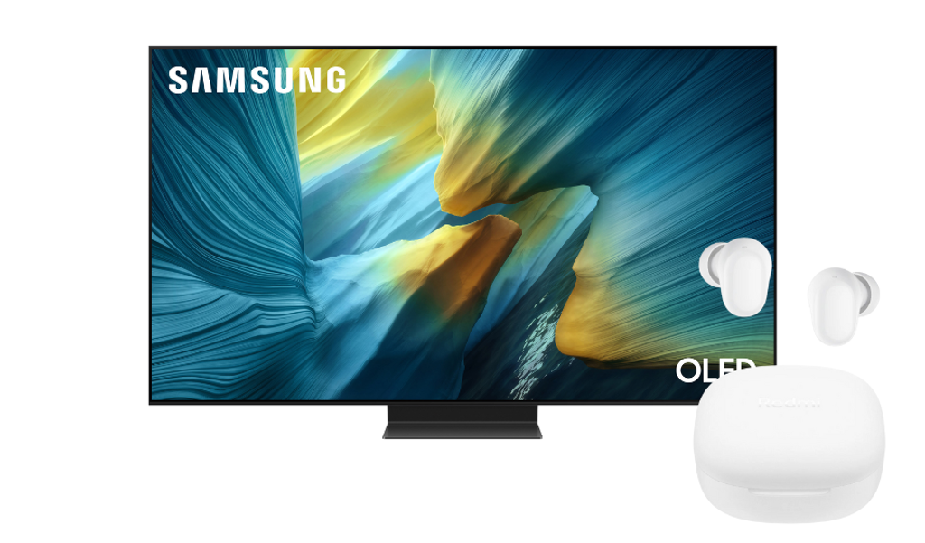 Samsung S95F 77” z ogromnym rabatem i cashbackiem! Sprawdź krok po kroku, jak zbić cenę z 14 530 zł do 12 280 zł dzięki sprytnej kombinacji promocji i akcesoriów. Idealna okazja na zakup OLED-a.