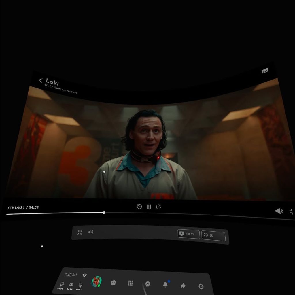 Disney+ arrives on Meta Quest, but without 3D movies. The app offers streaming in up to 4K HDR and the IMAX format, however hardware limitations of Meta headsets prevent actual HDR playback and support for stereoscopic content.