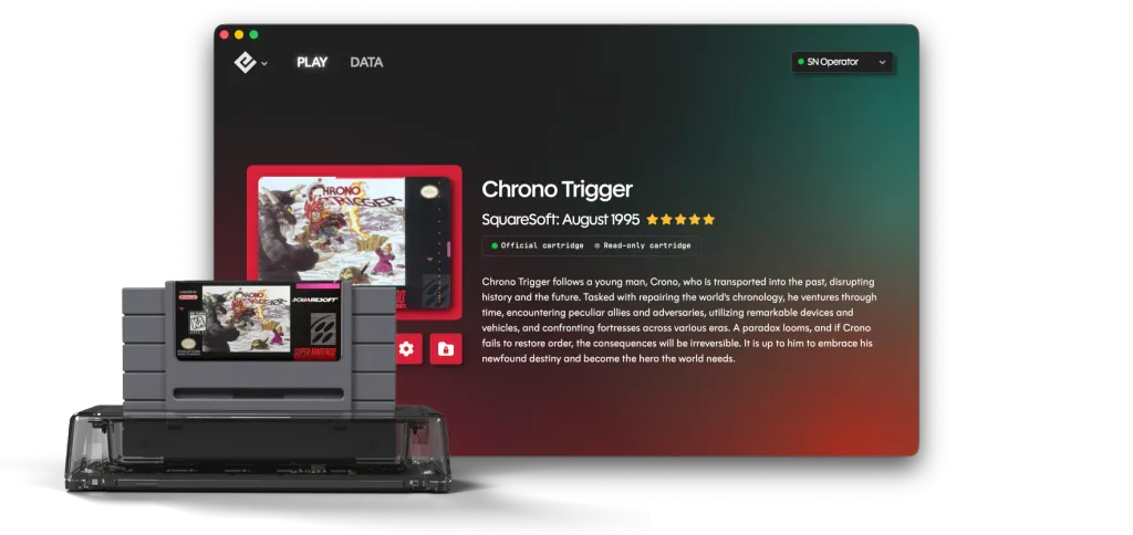 Epilogue SN Operator is a simple way to run physical games from Super Nintendo on PC. The hardware will be available for sale in 2026 and will allow you to preserve your retro library in digital form.
