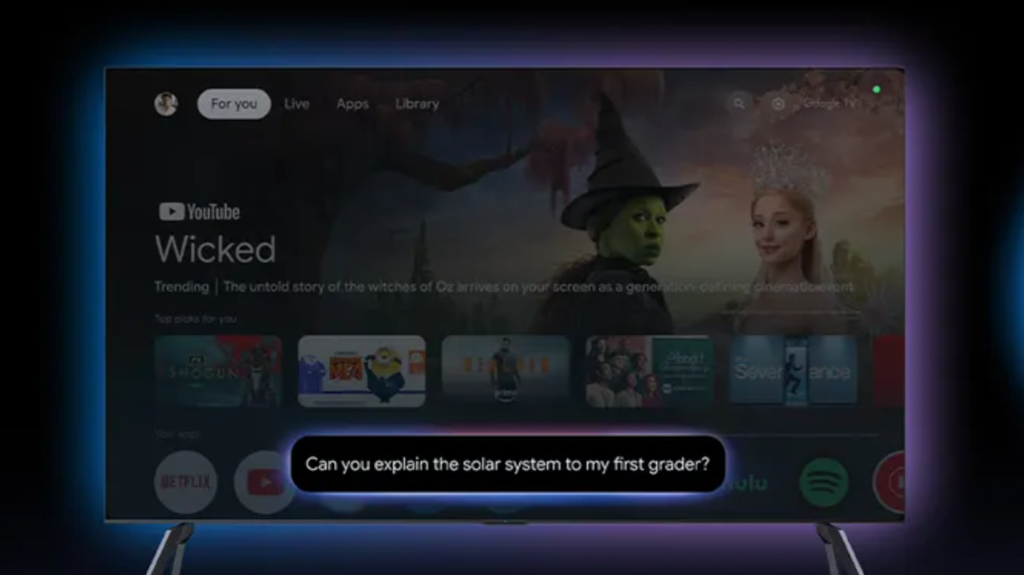 Google TV in 2026 with new Gemini powered features Google is announcing major changes to Google TV for 2026. New Gemini AI features include intelligent content discovery, visual “Deep dives”, natural language control of picture and sound settings, as well as integration with Google Photos and AI tools for creating and remixing multimedia content.