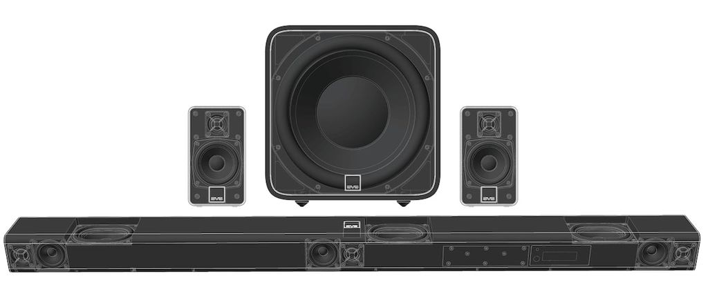 SVS is entering the soundbar segment. The R|Evolution series presented at CES 2026 emphasizes strong bass, a wireless subwoofer, Dolby Atmos without ceiling speakers, and extensive support for streaming services.