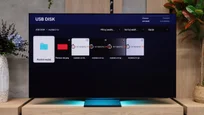 Review Samsung S95H Appearance of the TV