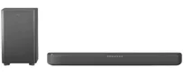 Philips TAB5309/10 Compact 2.1 soundbar with a well-designed subwoofer and an aesthetic appearance. Great choice for smaller spaces.