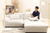 The new Samsung Moving Style Edge TV with a 32” 4K display and adjustable stand. Perfect for TikTok, Netflix, and remote work.