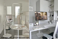 LG Swing is a monitor that follows you. Height adjustment, tilt, swivel, and premium design in white finish.