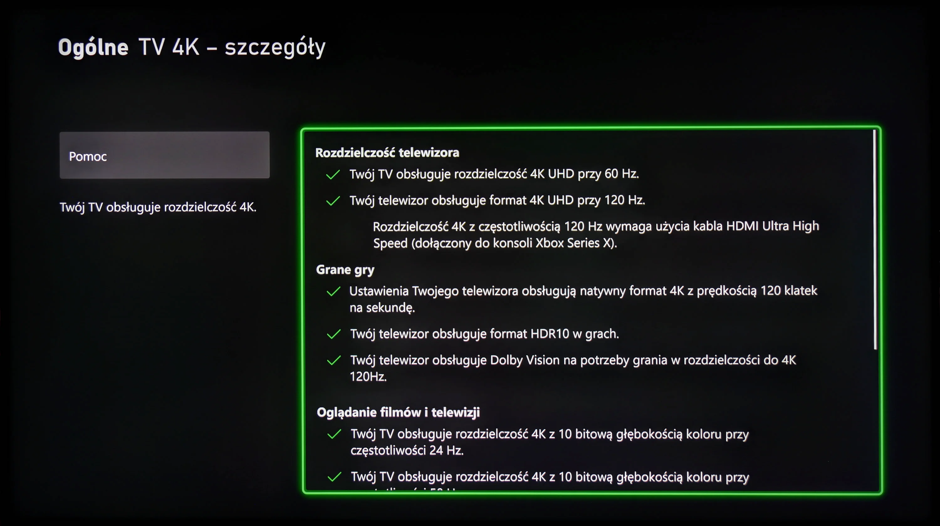 Test Hisense U7KQ Funkcje dla graczy