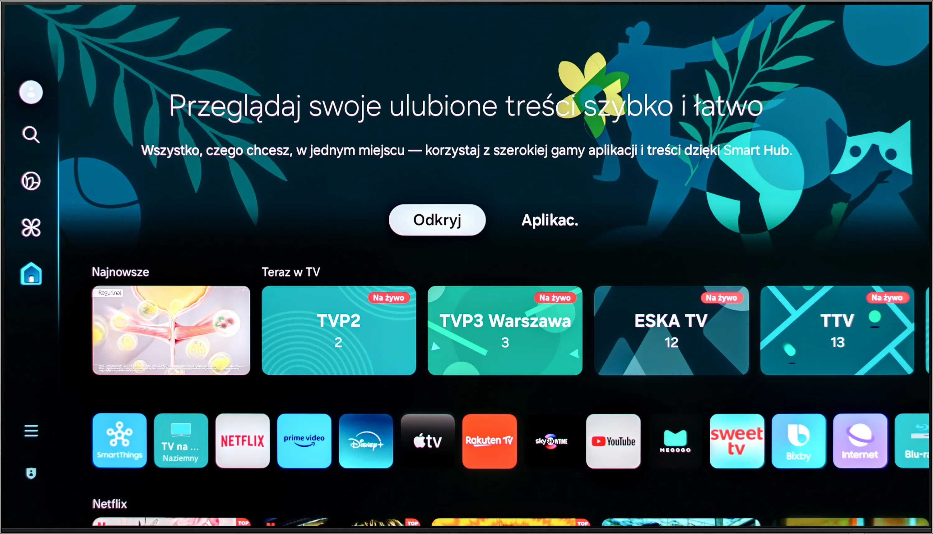 Test Samsung OLED S90D / S94D (QD-OLED) Funkcje telewizora