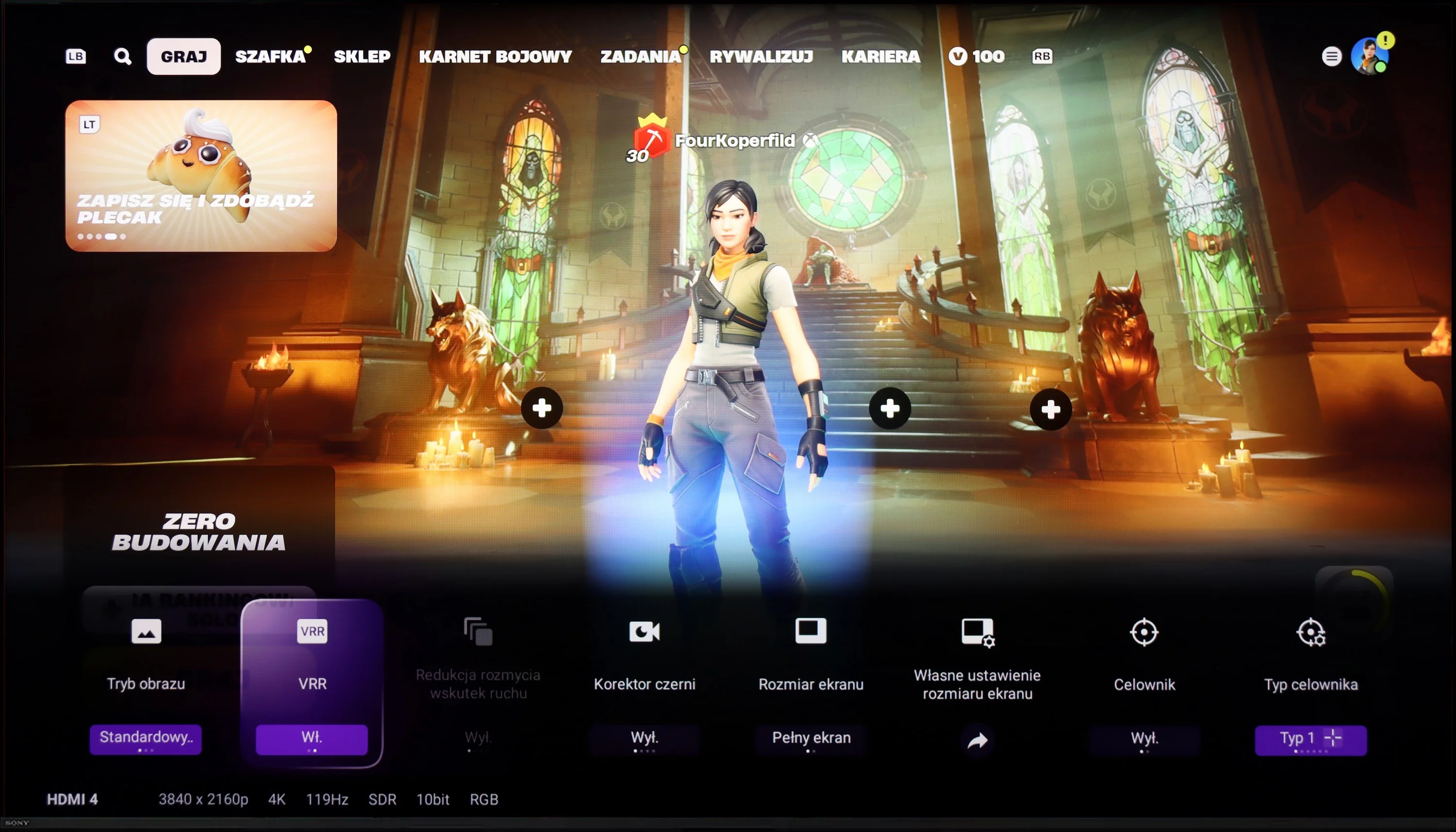 Review Sony Bravia 7 (XR70) Console compatibility and gaming features