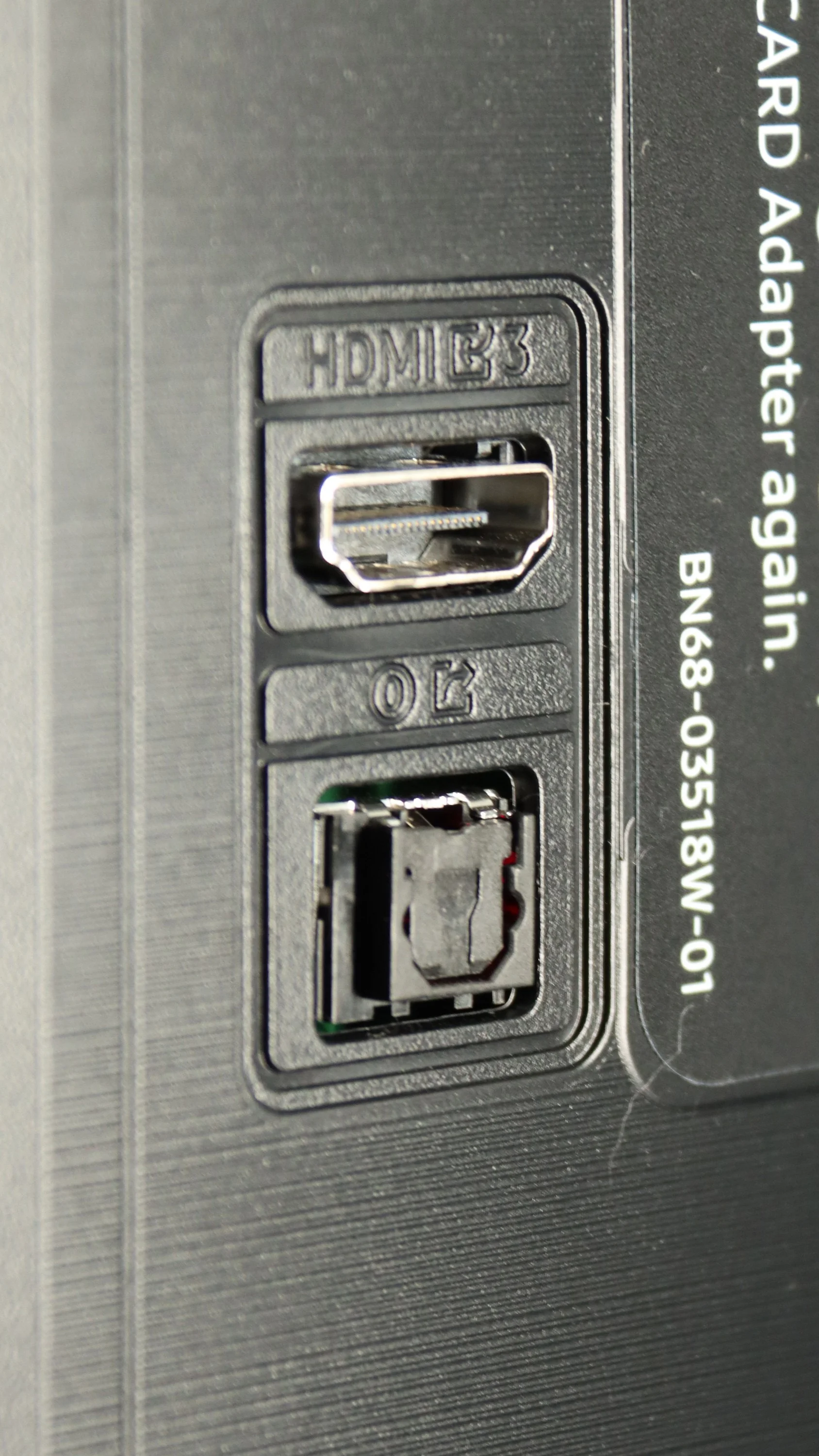 Review Samsung DU8002 (IPS) Appearance of the TV