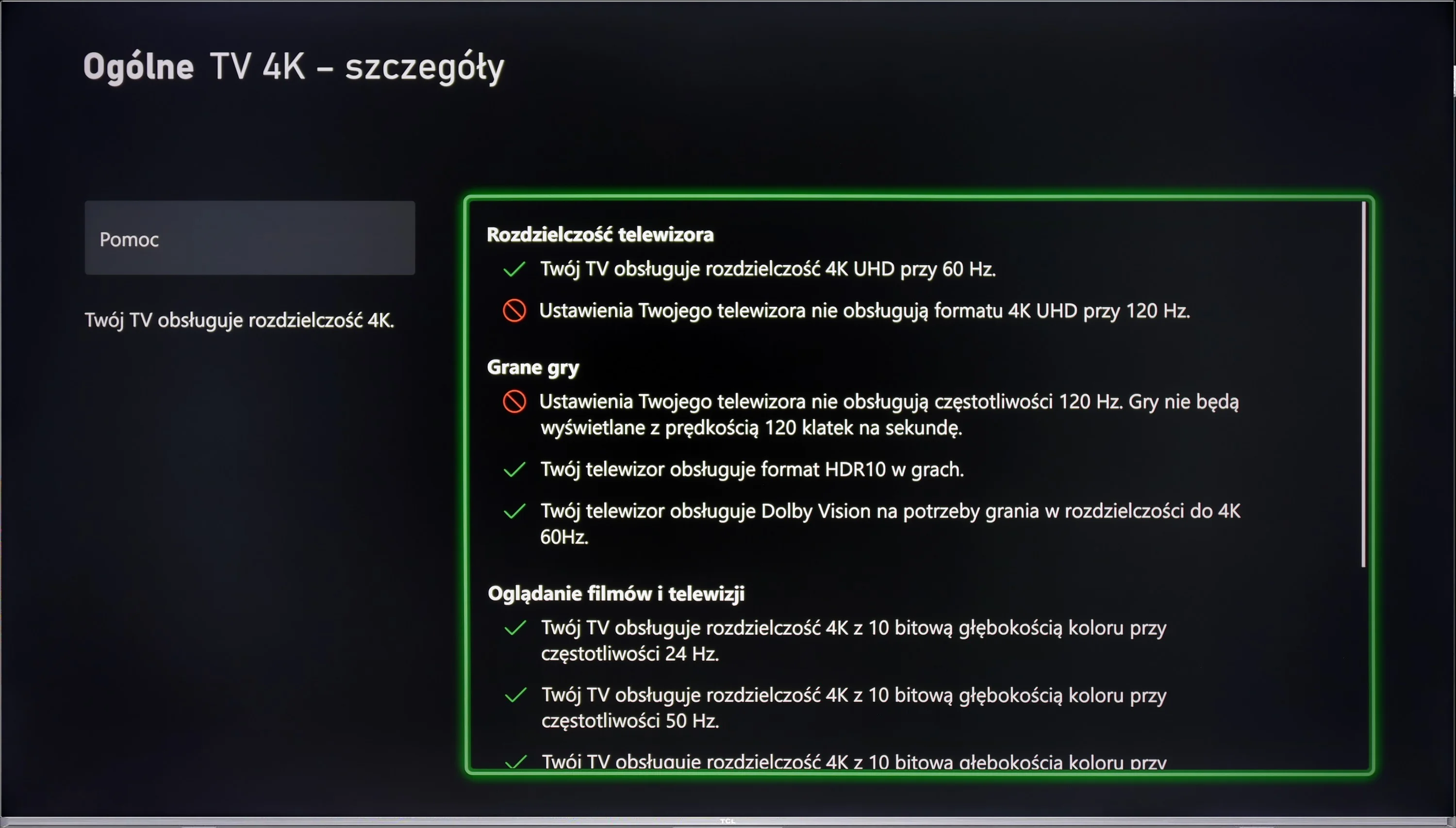 Test TCL C655 / C69B  (43" - 50") Funkcje dla graczy