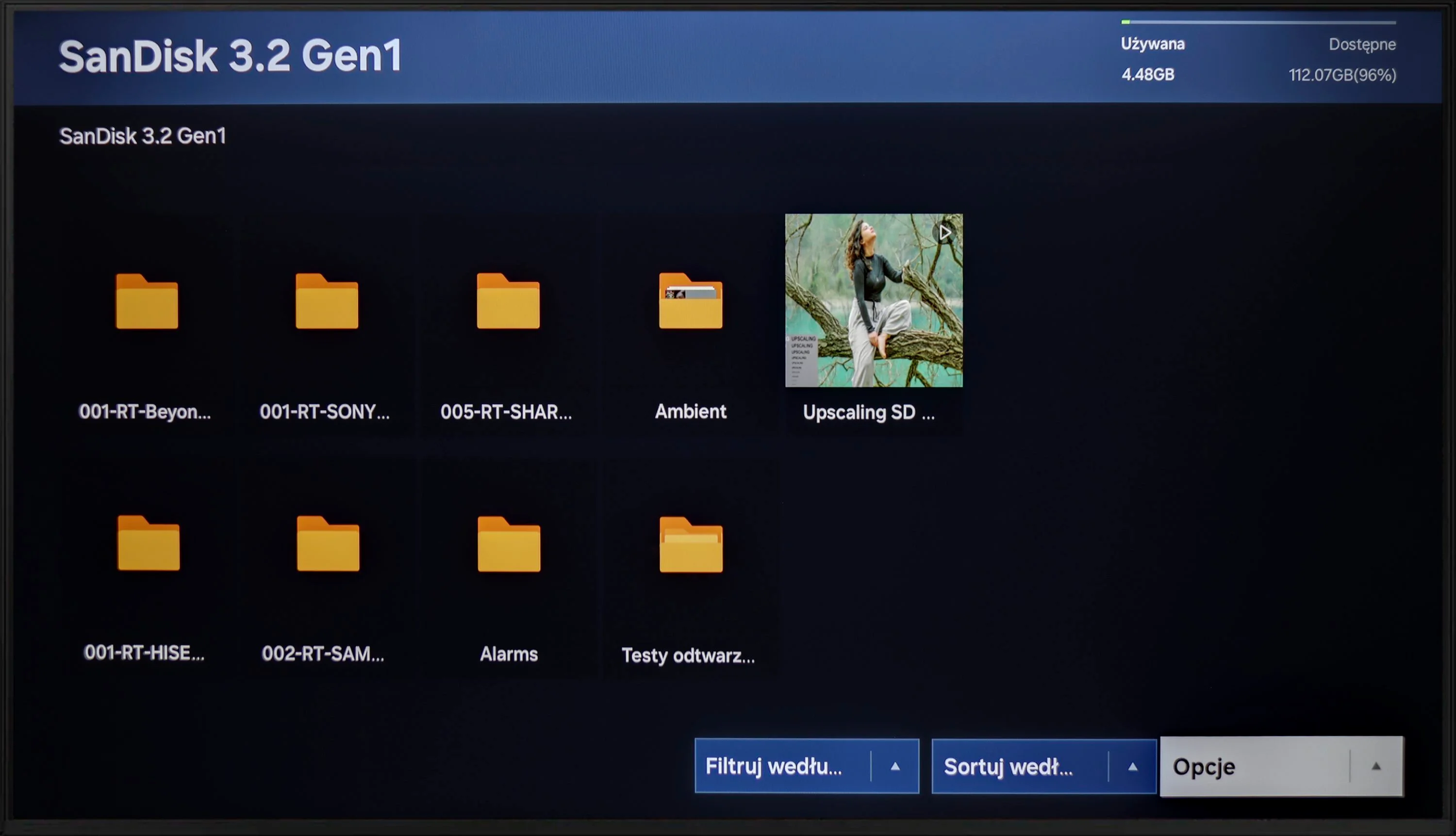 Review Samsung DU7192 (VA) Appearance of the TV