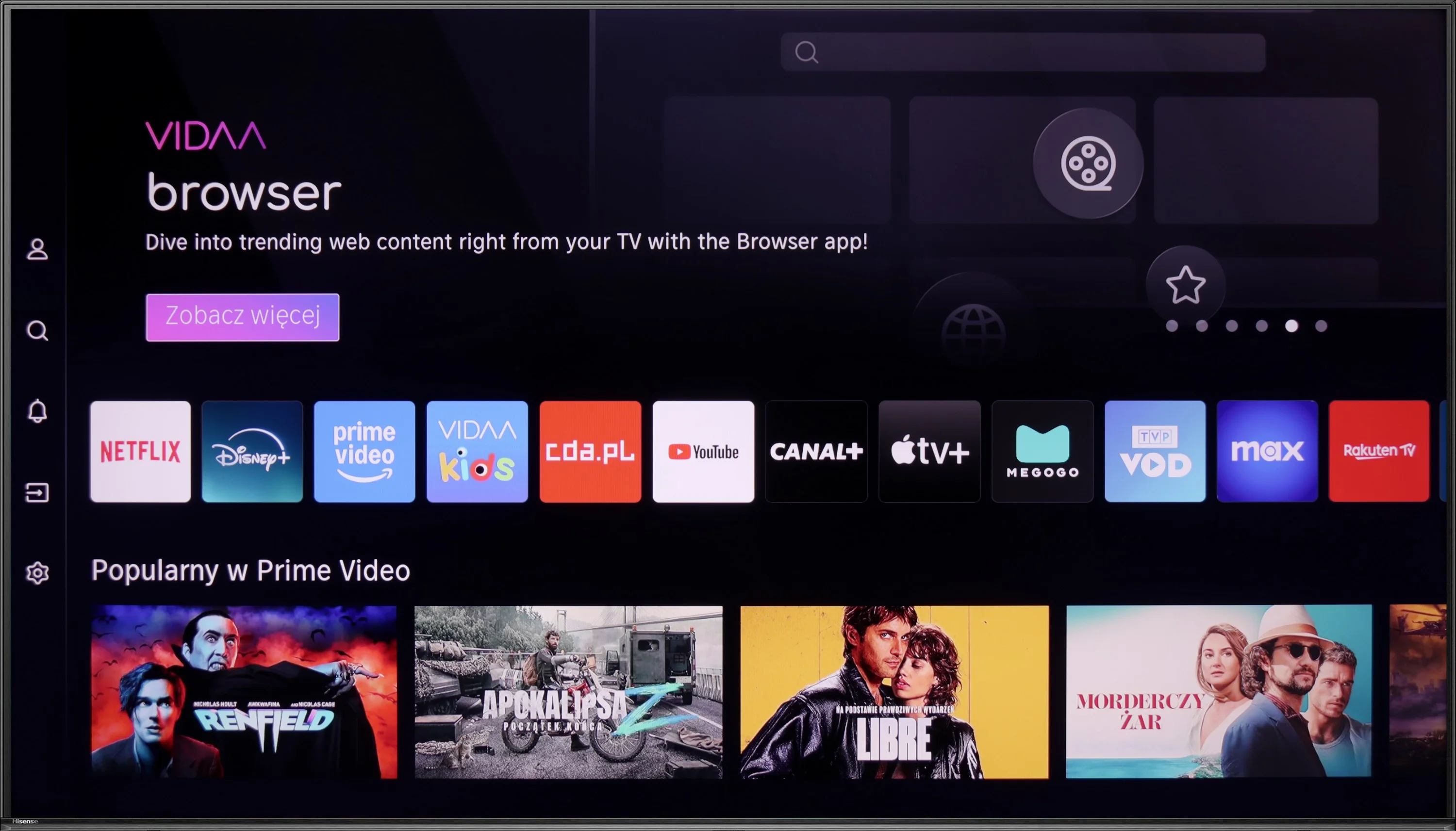 Review Hisense U6NQ Appearance of the TV