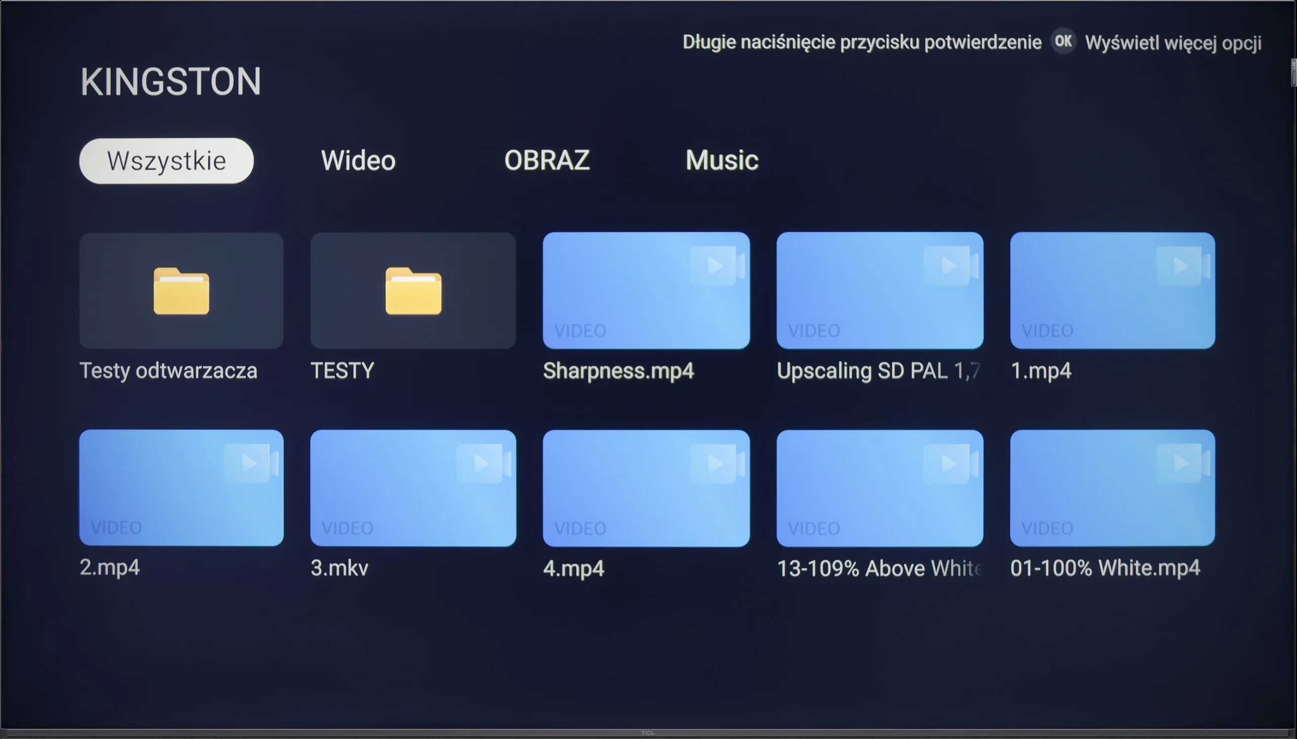 Test TCL C75B Wygląd telewizora